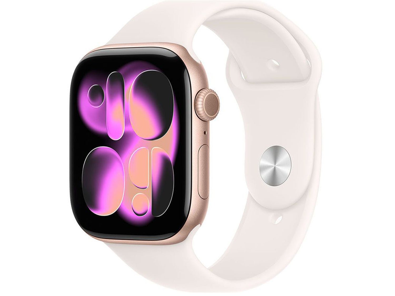 Apple Watch Series 11 GPS 42mm Rose Gold Aluminium Case with Light Blush Sport Band - S/M