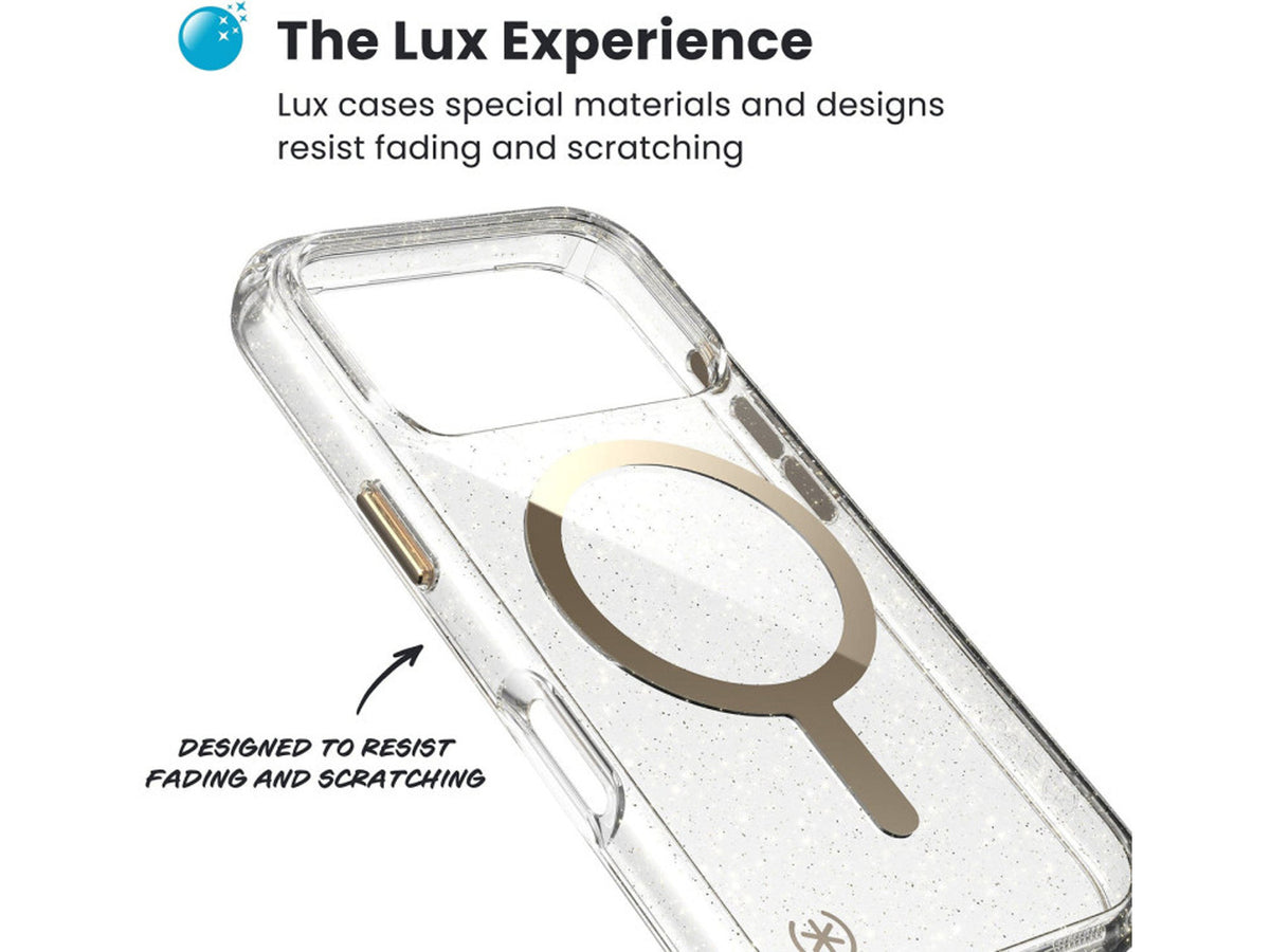 Speck iPhone 17 Pro, Presidio Lux MagSafe, Glitter