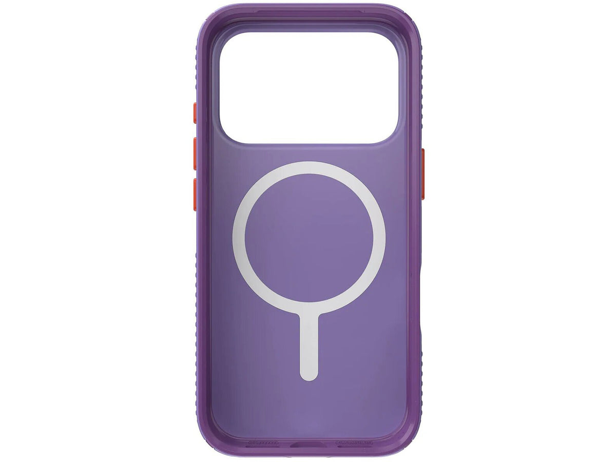 Speck Presidio Lux Grip MagSafe Apple iPhone 17 Pro Case, Purple Fade/Magic Purple/New Poppy