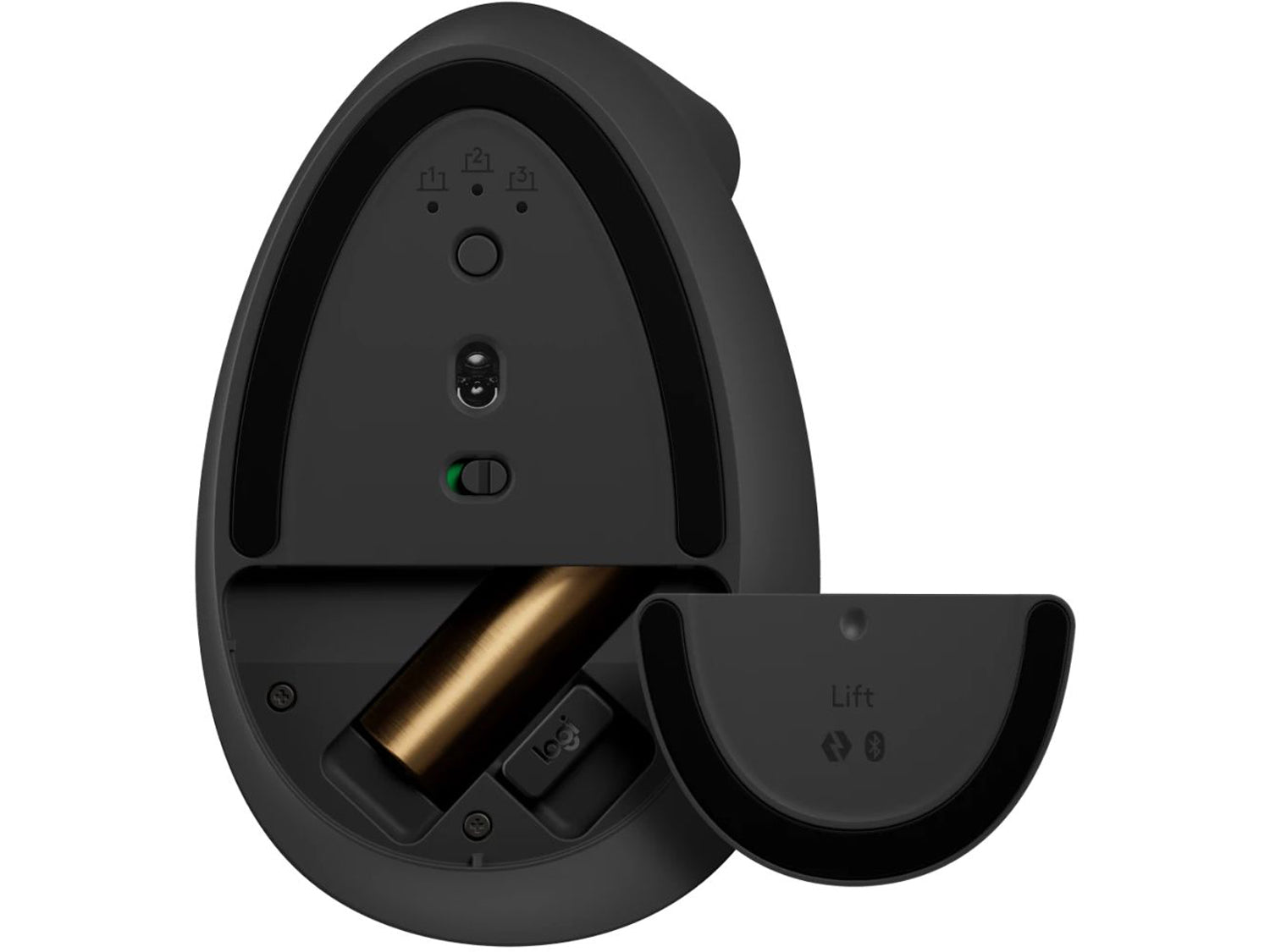 Logitech Lift Vertical Ergonomic Mouse for Business, Graphite