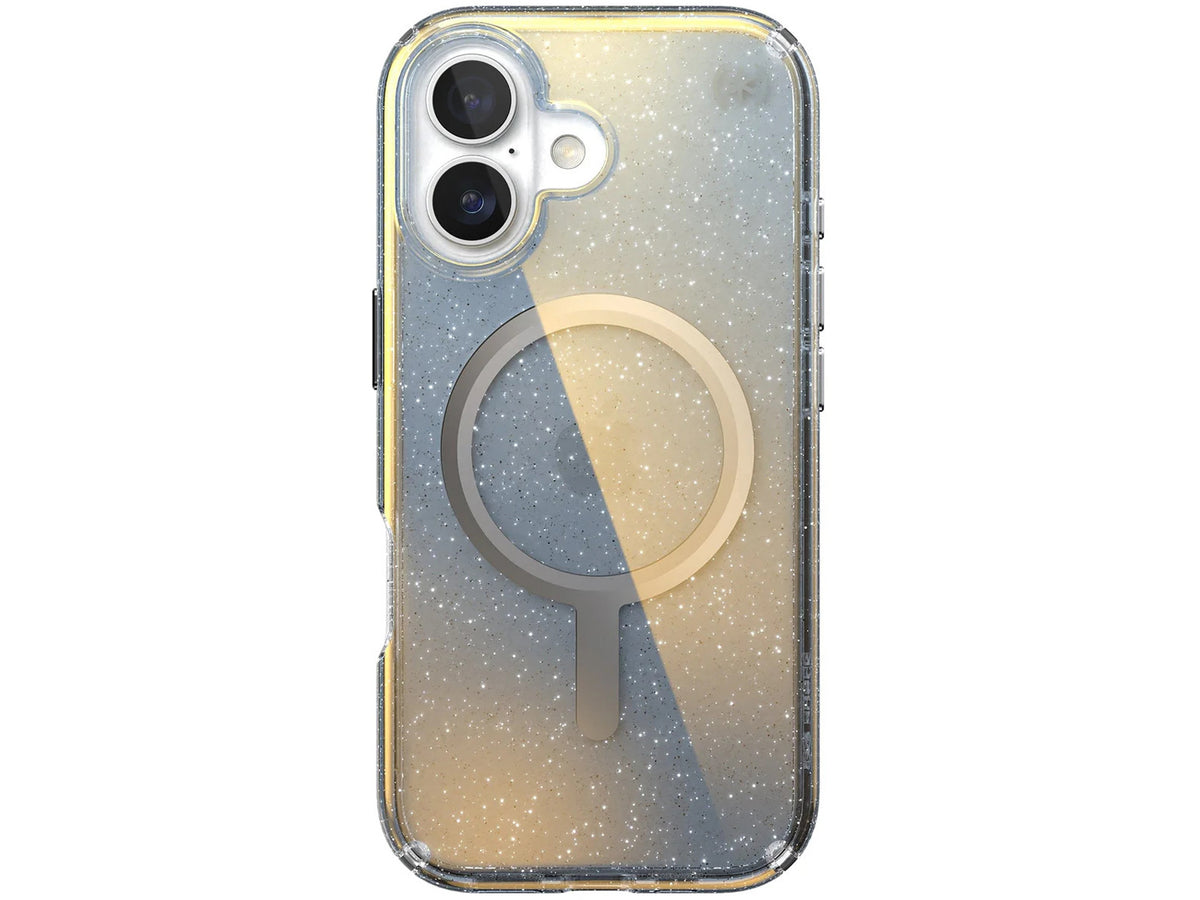 Speck iPhone 17 Presidio LUX +MS  Clear/Hyper Mirror Glitter