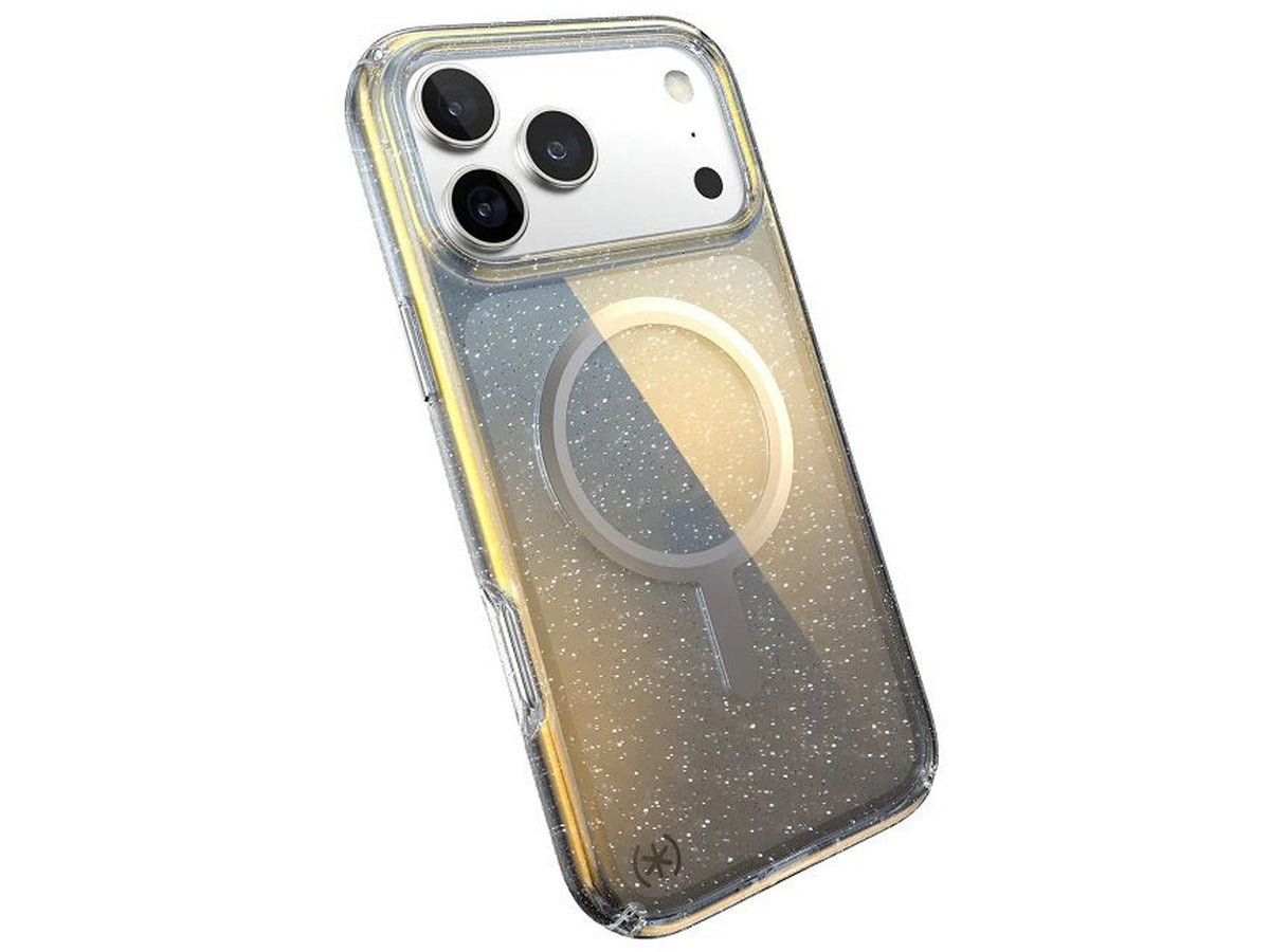 Speck iPhone 17 Pro Presidio LUX +MS Clear/Hyper Mirror Glitter