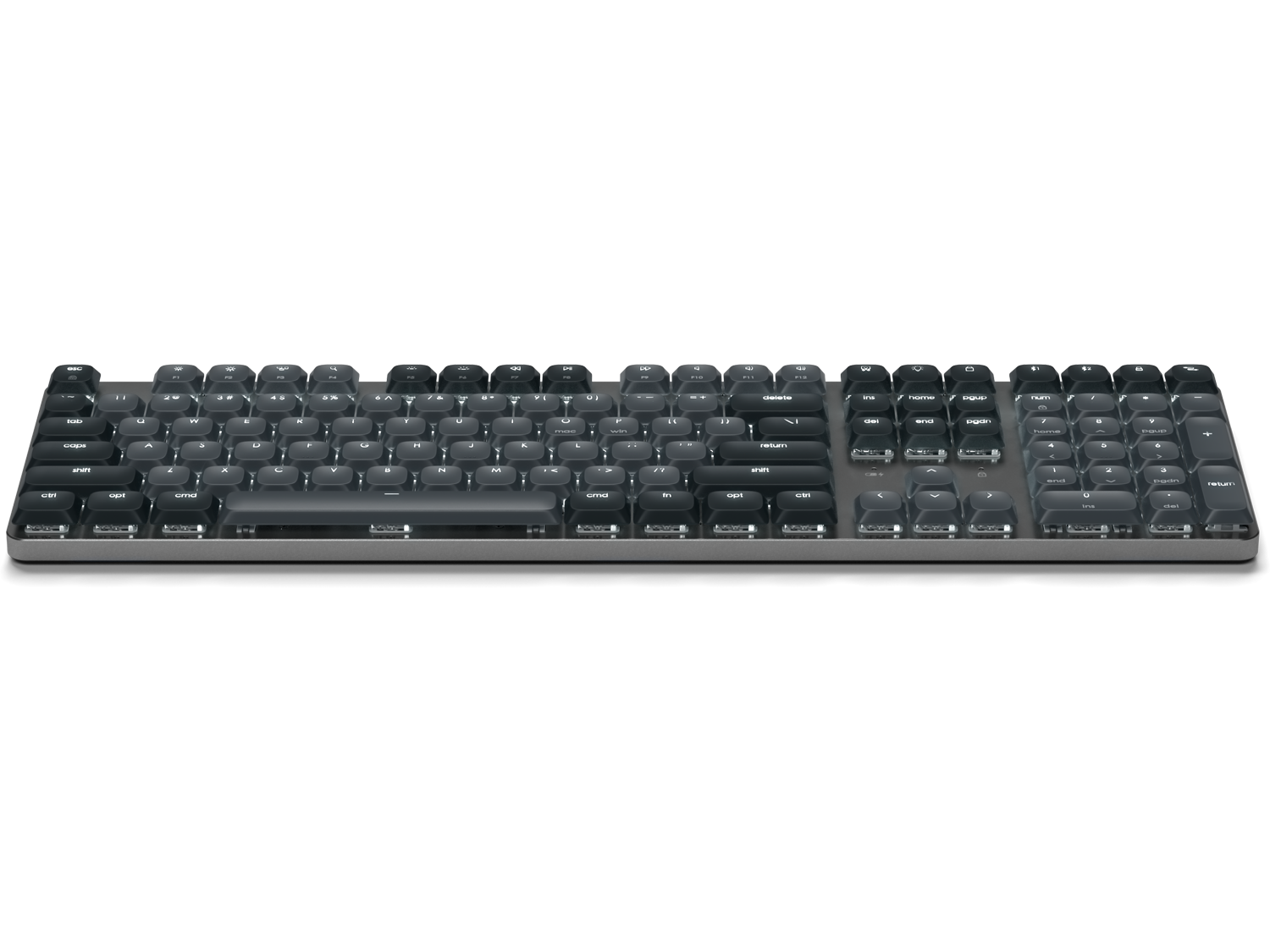 Satechi SM3 Slim Mechanical Backlit Bluetooth Keyboard (Light) - US - Dark