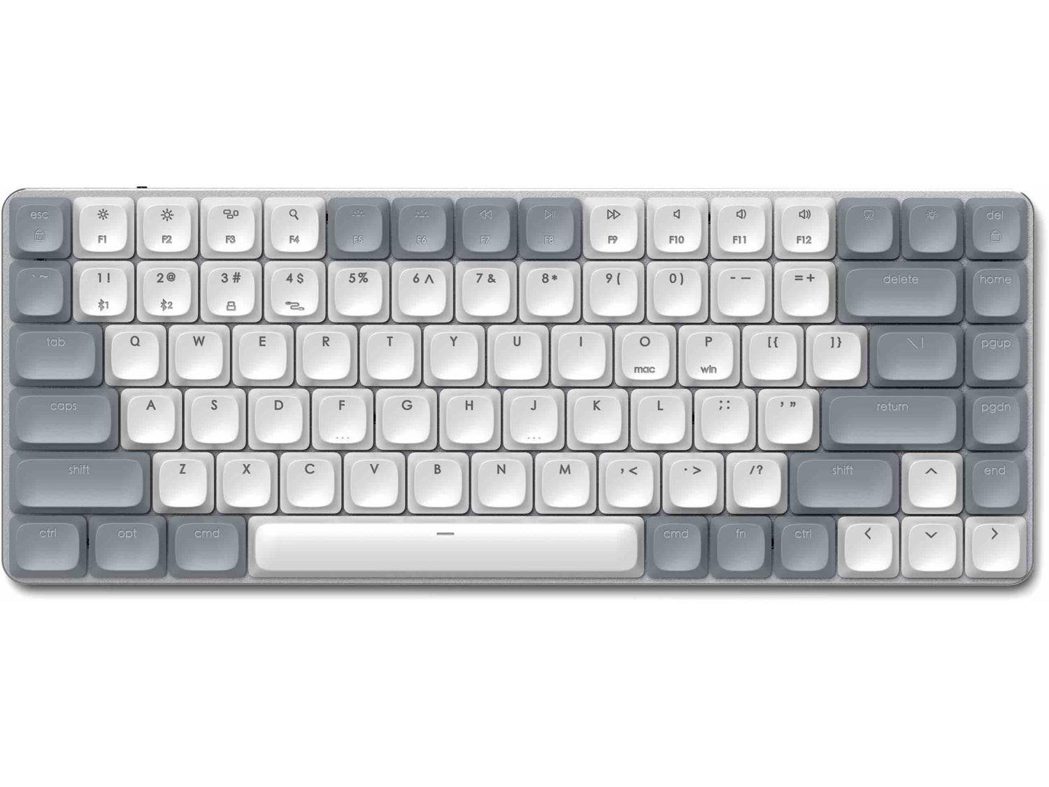 Satechi SM1 Slim (Windows Keycaps - Windows, Left Alt, Right Alt 2.4GHz USB Receiver) - Grey/White