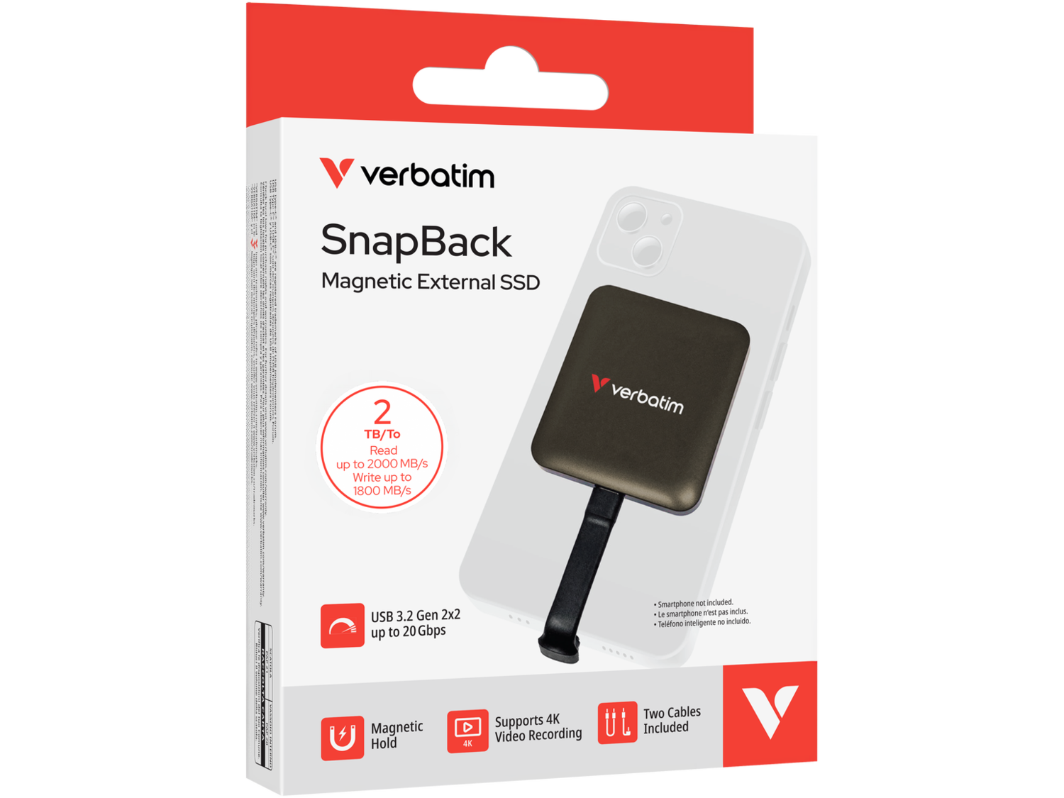 2TB Verbatim SnapBack SSD Mocha Metallic