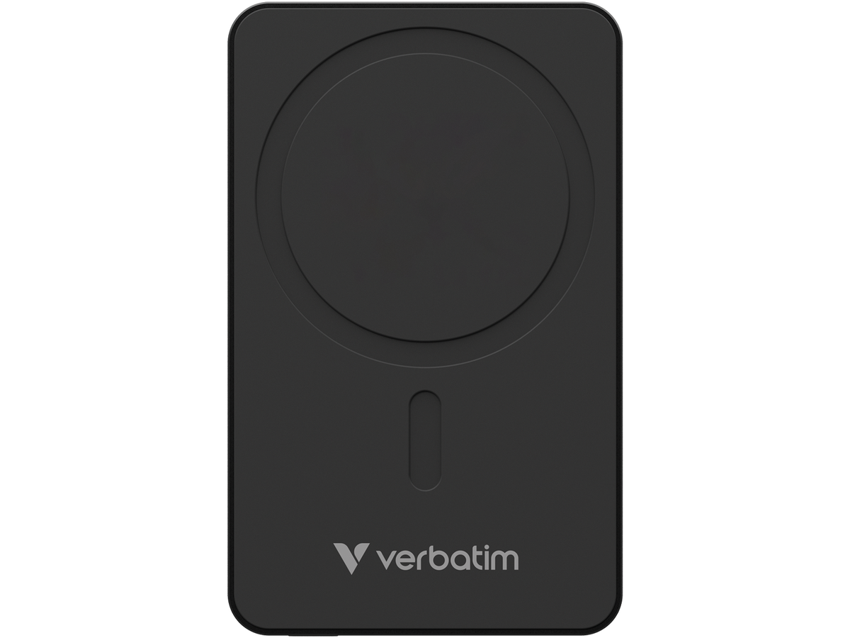 Verbatim Charge ‘n’ Go Essentials Power Bank Magnetic Wireless 10000 mAh, Black