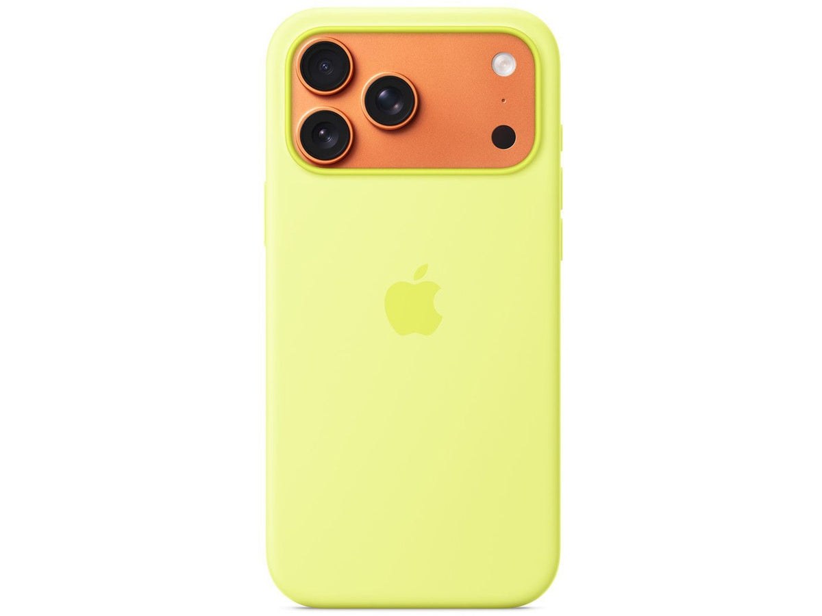 Apple iPhone 17 Pro Max Silicone Case with MagSafe - Neon Yellow