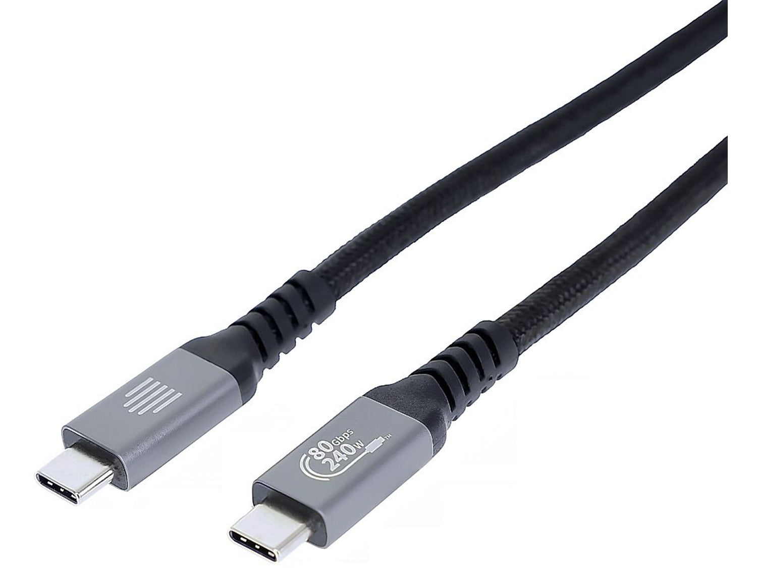 Dviced USB4 Braided Cable, 1m - Black