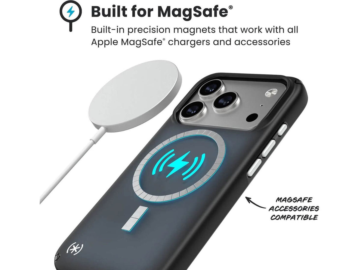 Speck iPhone 15 Presidio2 Pro, Black/Slate Grey