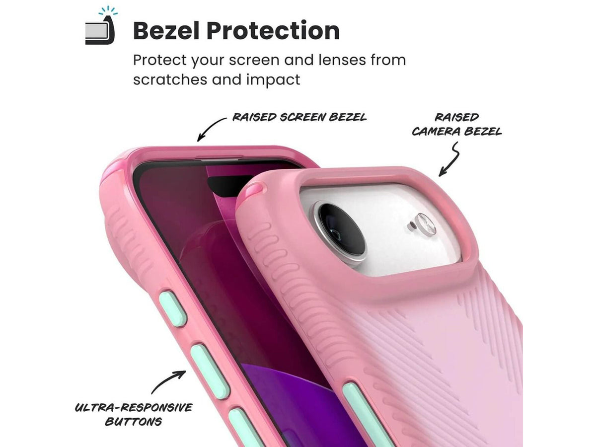Speck iPhone Air PRESIDIO LUX GRIP + MS IBIS PINK/DARK IBIS/KANOM GREEN