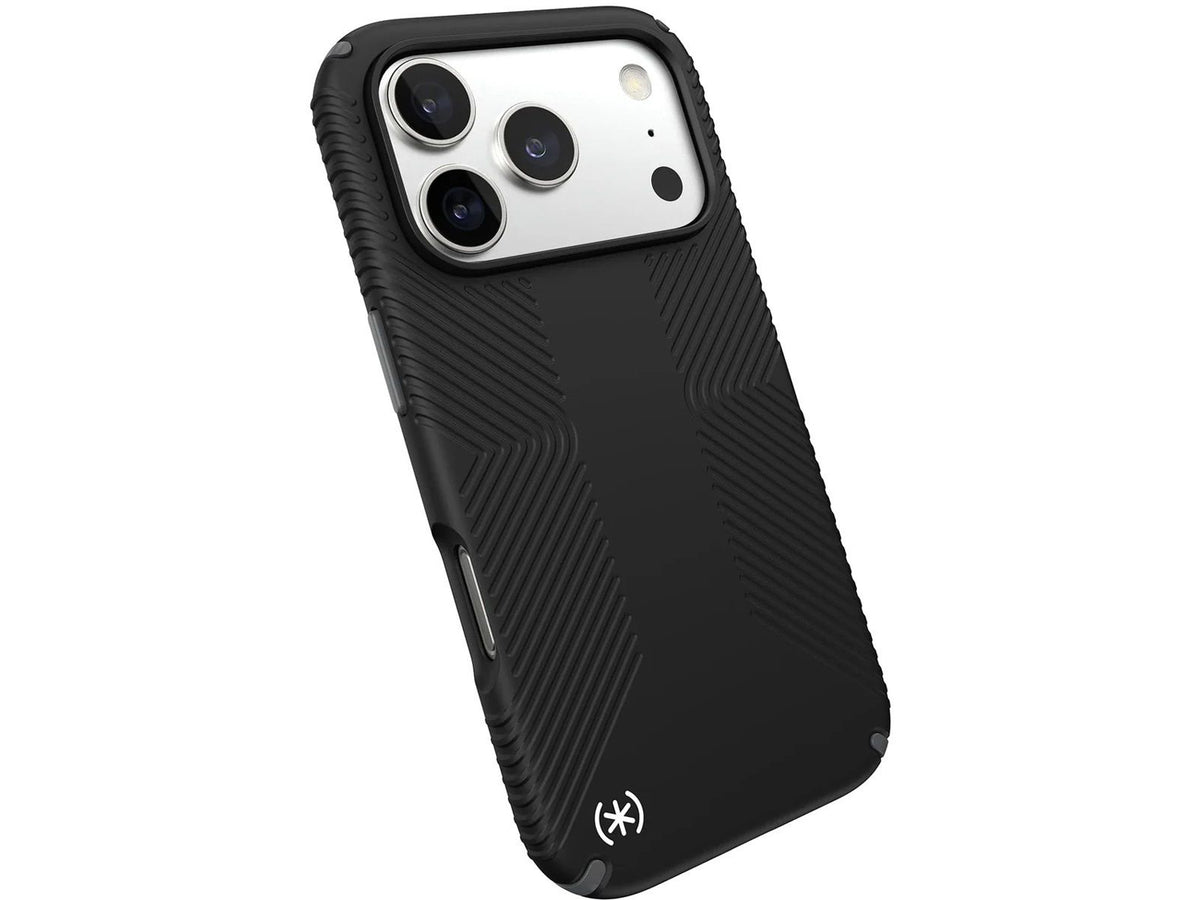 Speck iPhone 17 Pro, Presidio2 Grip,  Black/Slate Grey