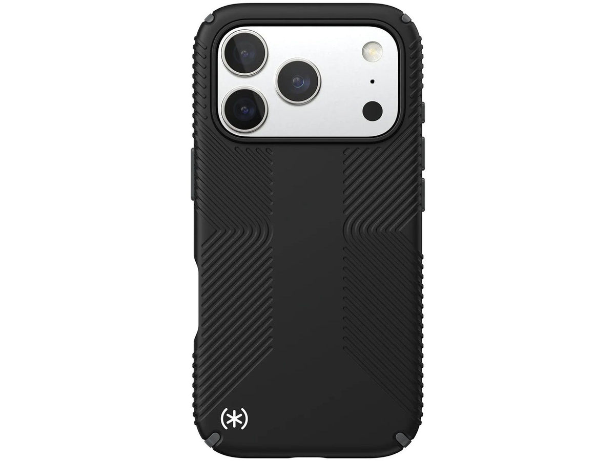 Speck iPhone 17 Pro, Presidio2 Grip,  Black/Slate Grey