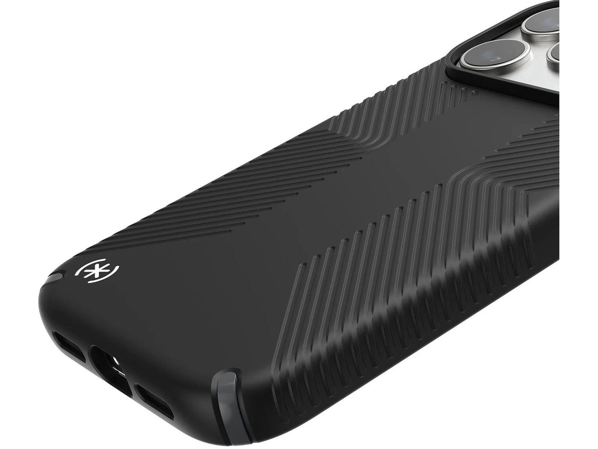 Speck iPhone 17 Pro, Presidio2 Grip,  Black/Slate Grey