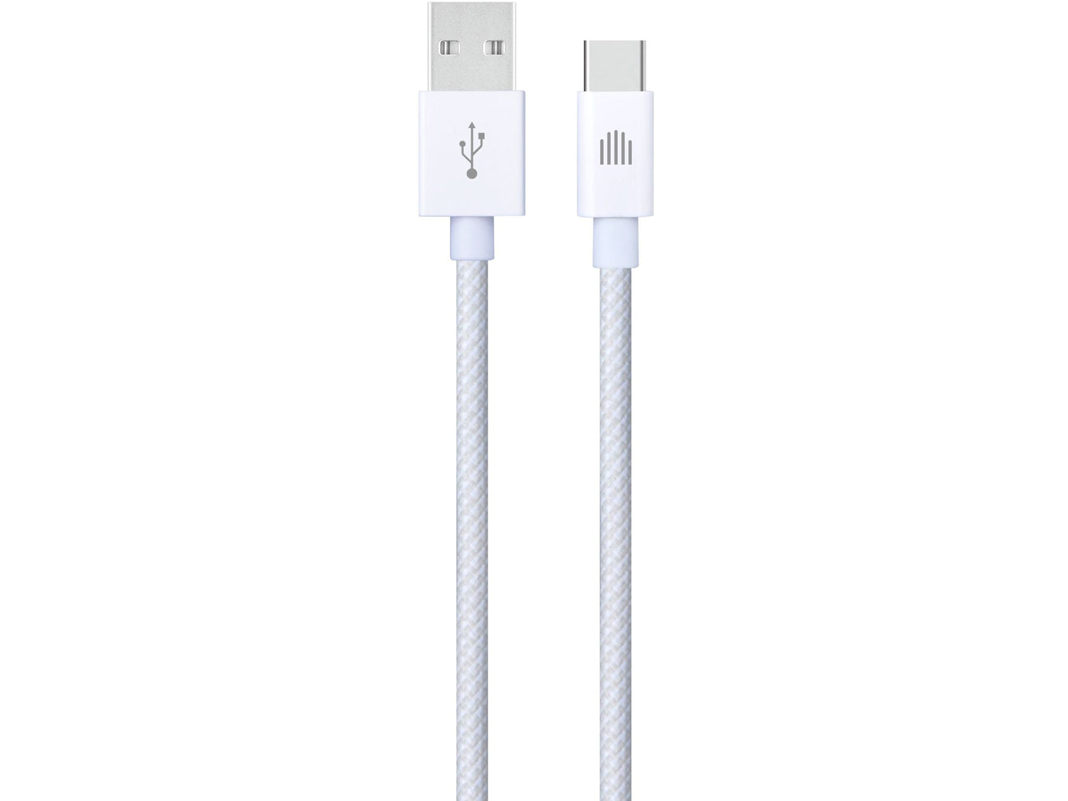 Dviced Cable USB-A to USB-C Nylon Textile 1,25m - White