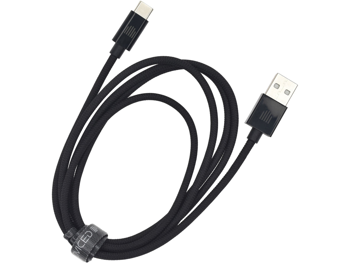 Dviced Cable USB-A to USB-C Nylon Textile 1,25m - Black