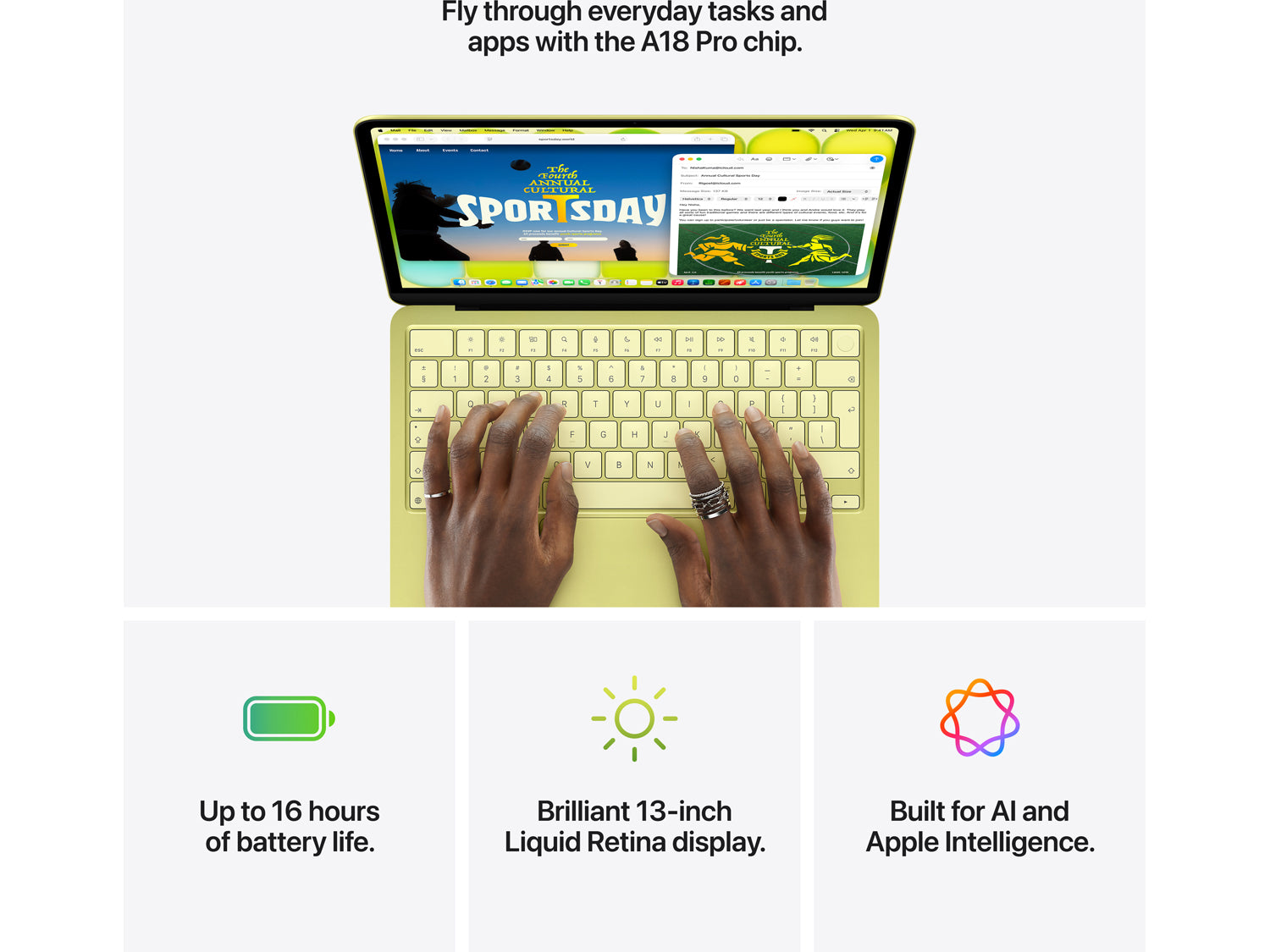 Apple MacBook Neo 13 Citrus