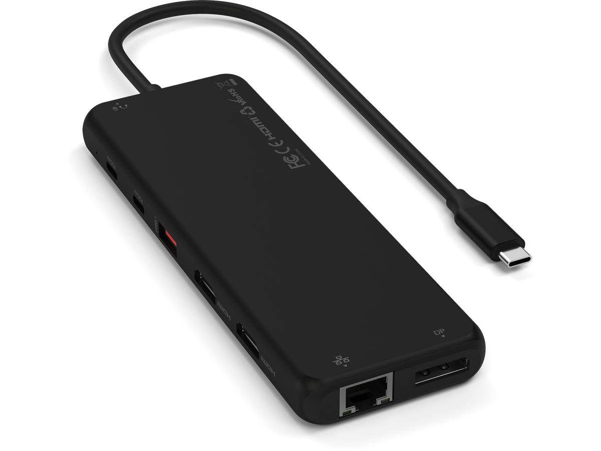 Satechi 13-in-1 USB-C Triple Display Multiport Adapter - Black