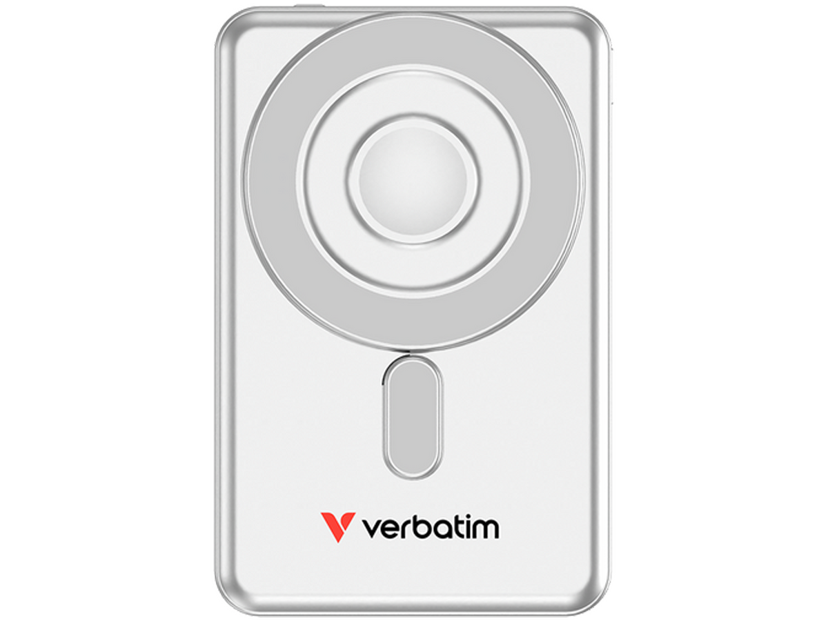 Verbatim Charge 'n' Go Two Cable Magnetic Wireless Charging 5,000mAh - Silver