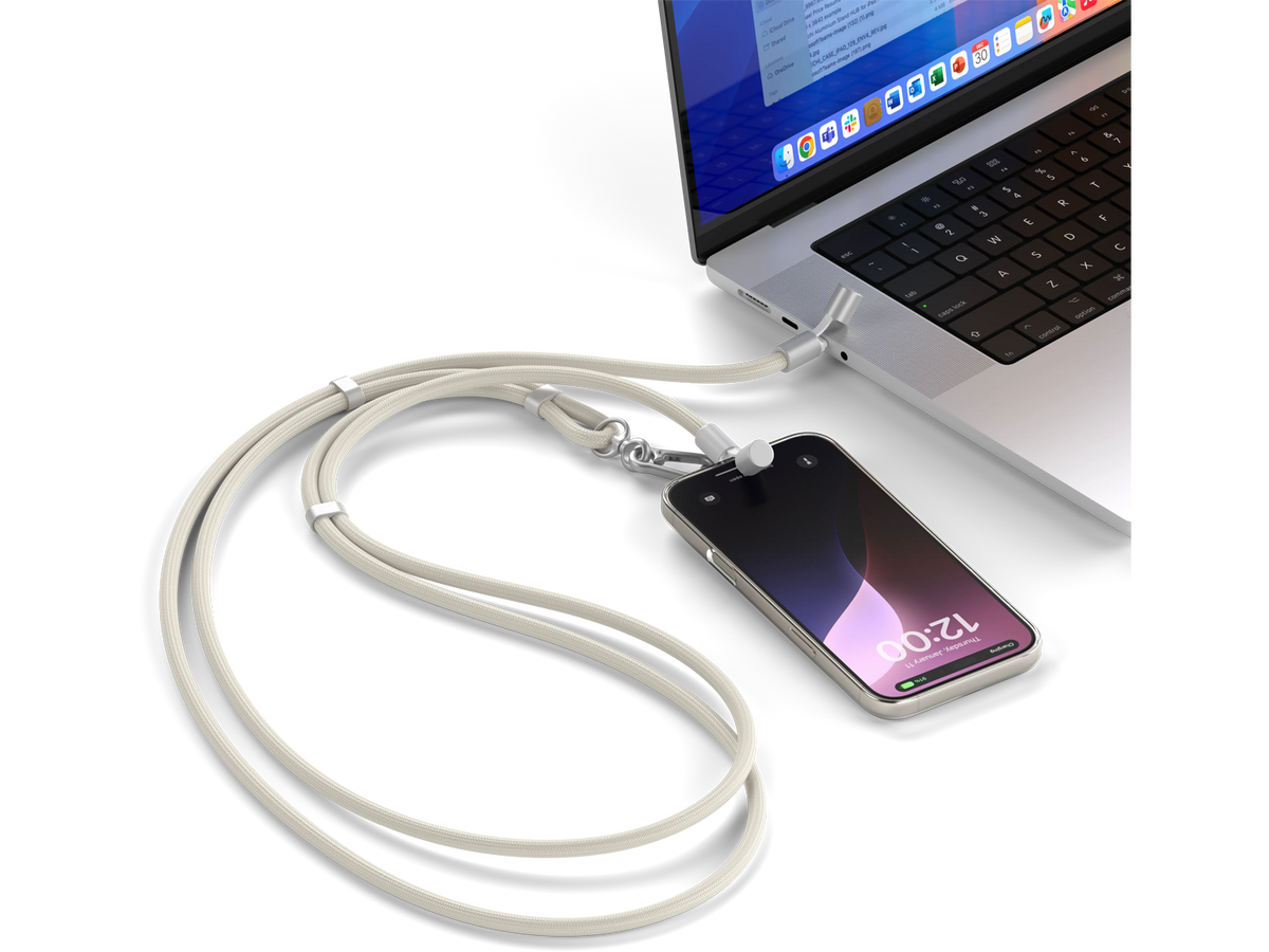 Satechi OntheGo™ USB-C Lanyard Cable, Sand