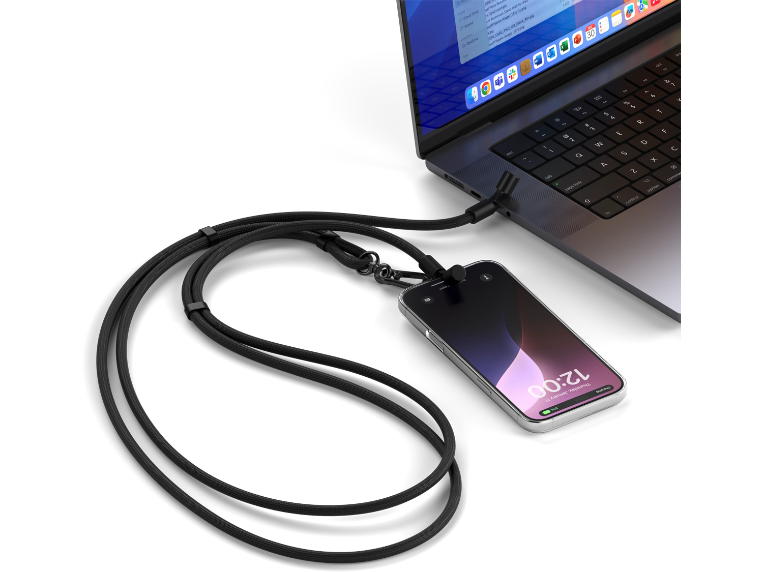 Satechi OntheGo™ USB-C Lanyard Cable, Black