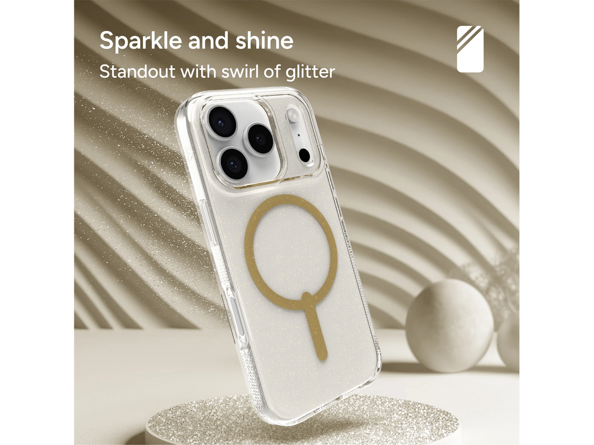ZAGG Cases Milan Snap iPhone 17 Pro Glitter Gold