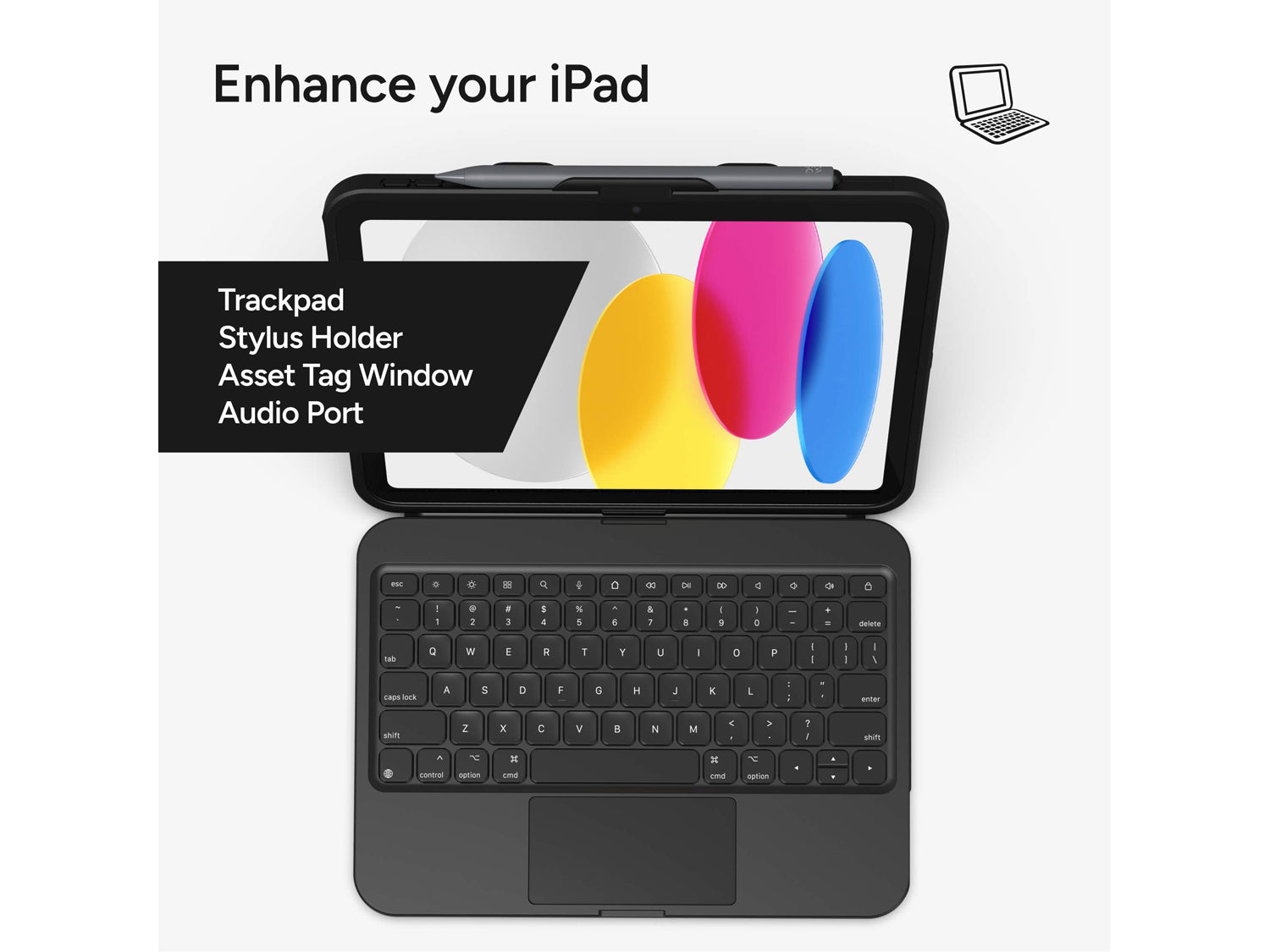 ZAGG Tough Keys  For 10.9-11in iPad (A16/10th Gen), UK