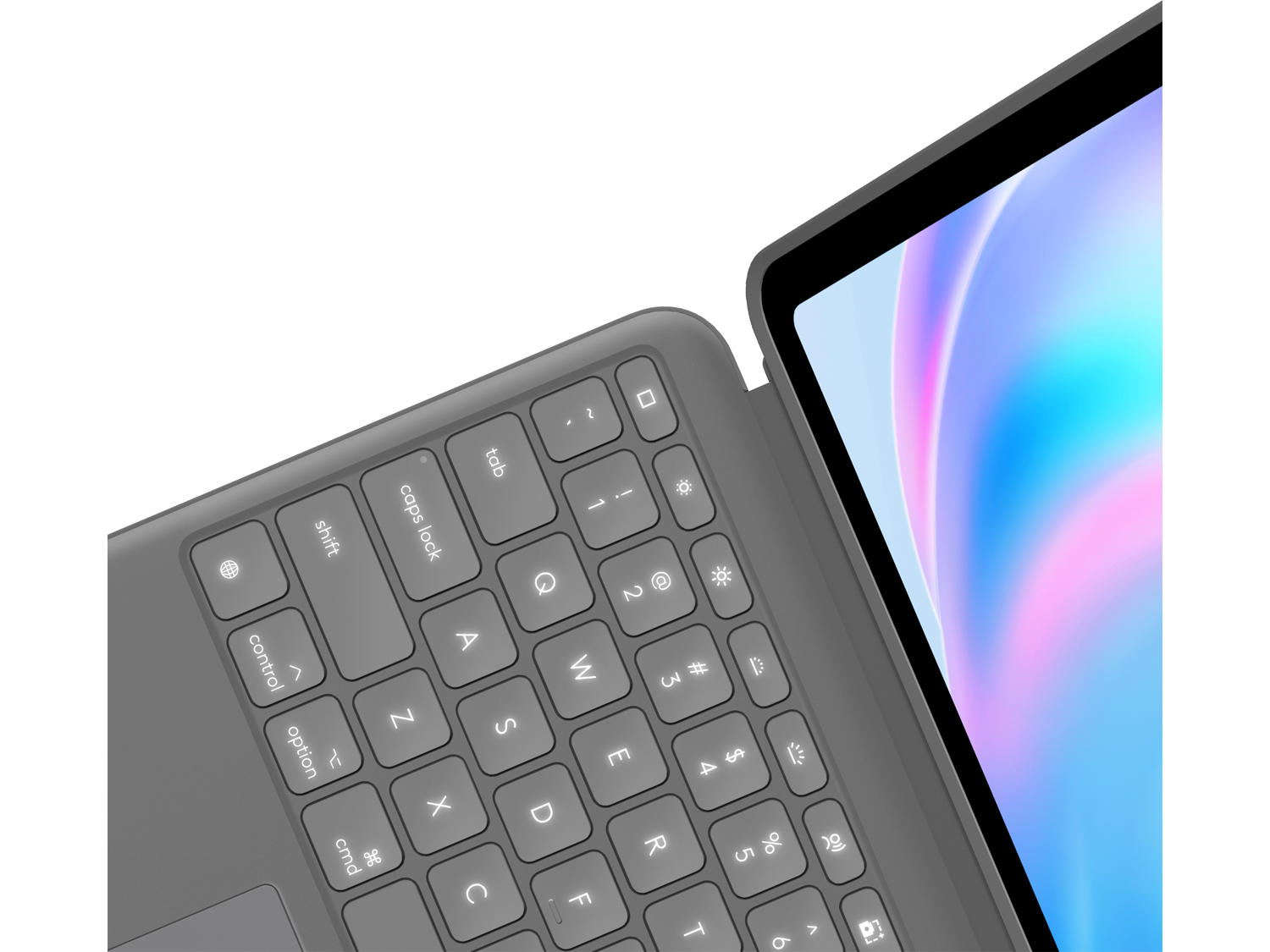 Logitech Combo Touch for iPad Air 13-inch (M2, M3 & M4), Oxford Grey English International (QWERTY)