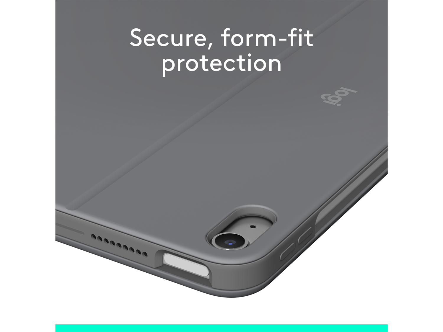 Logitech Combo Touch for  iPad Air 11-inch (M2, M3 & M4), iPad Air (5th gen), Oxford Grey English International (QWERTY)