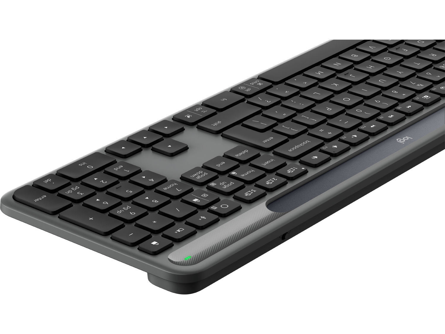 Logitech Signature Slim Solar+ wireless keyboard K980, Graphite