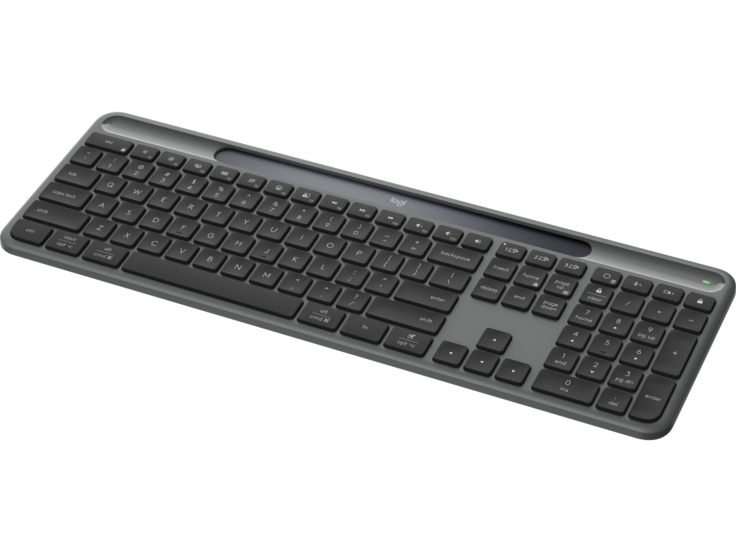 Logitech Signature Slim Solar+ wireless keyboard K980, Graphite