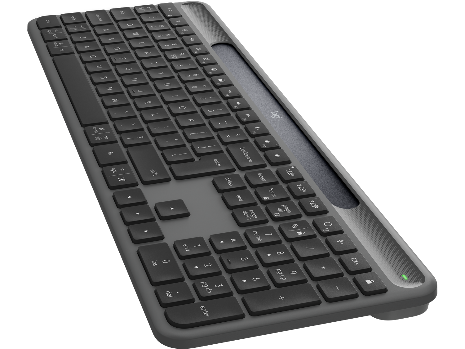 Logitech Signature Slim Solar+ wireless keyboard K980, Graphite