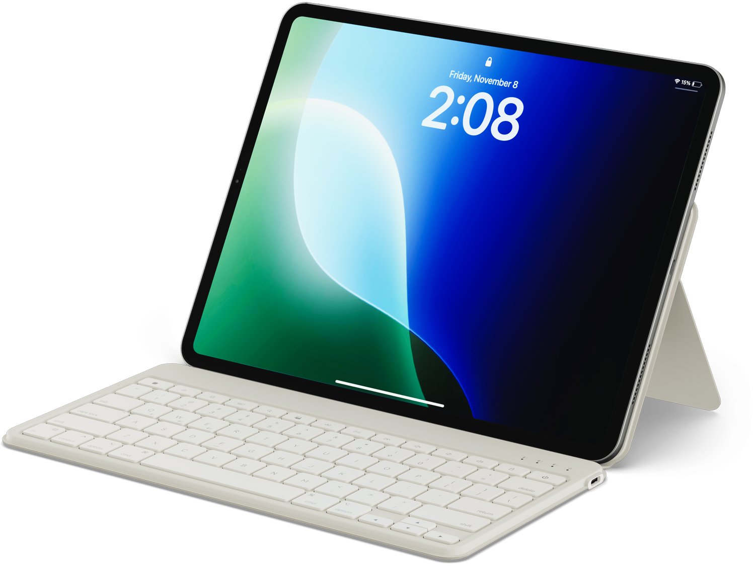 Satechi OntheGo™ Bluetooth Keyboard with Stand, US English - Sand