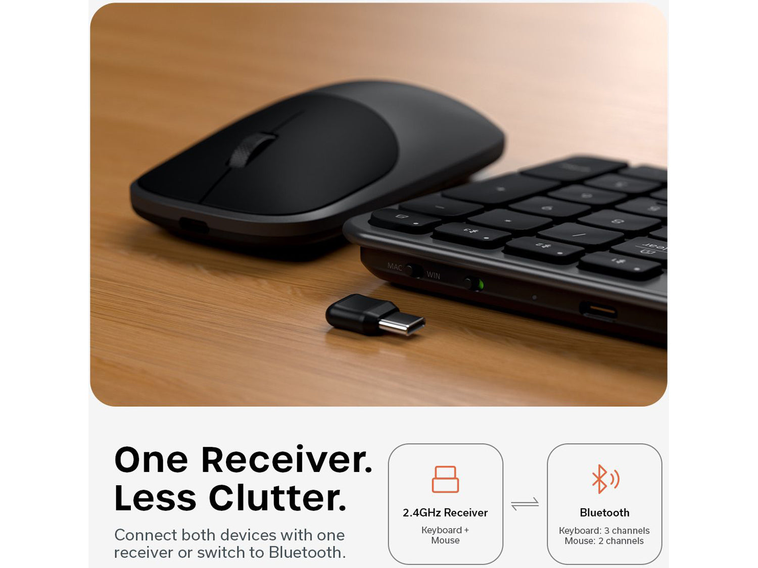 Satechi Slim CEX3 Wireless Combo - US English - Space Black