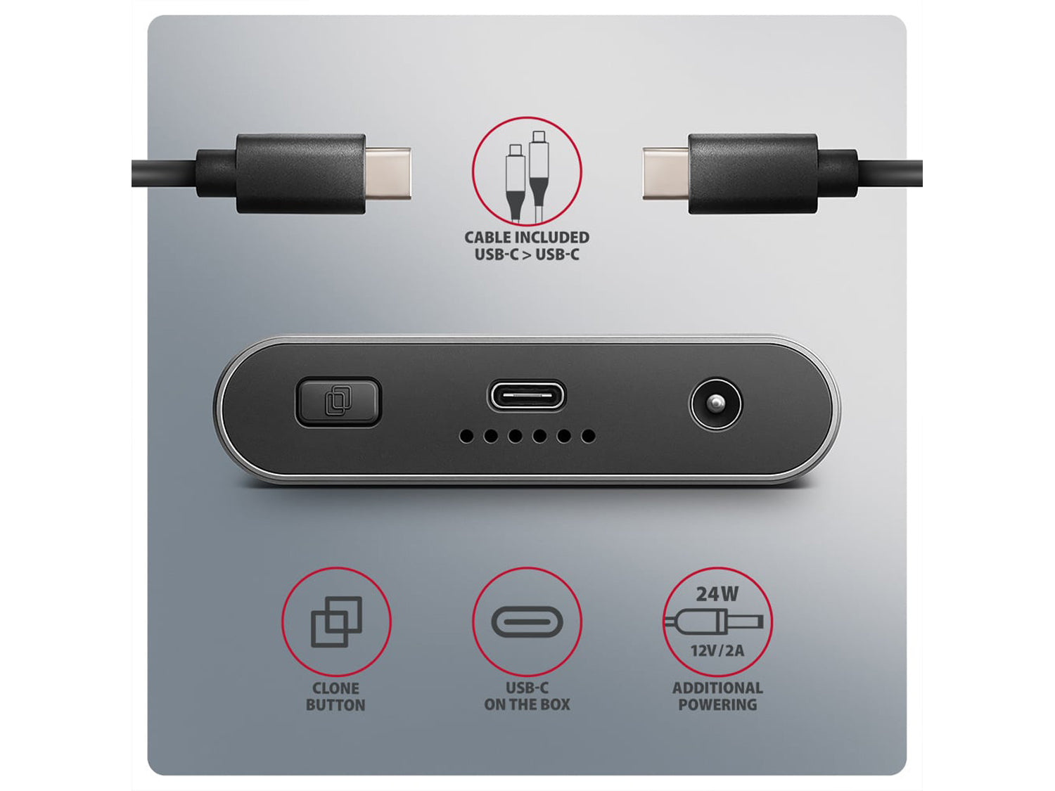 AXAGON EEM2-20GD External Box USB-C 3.2 Gen 2 - NVMe M.2
