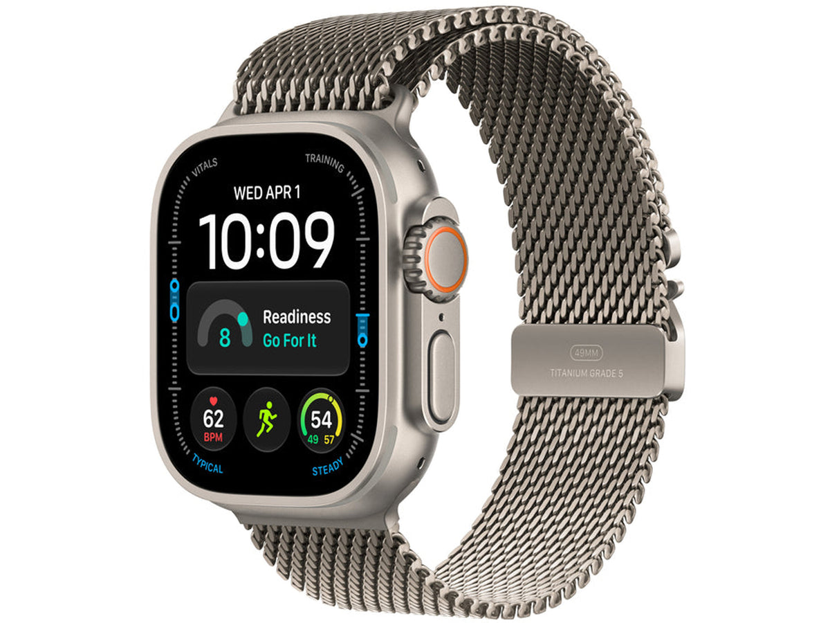 Apple Watch Ultra 4 GPS + Cellular - Milanese Loop, Natural Titanium, Small