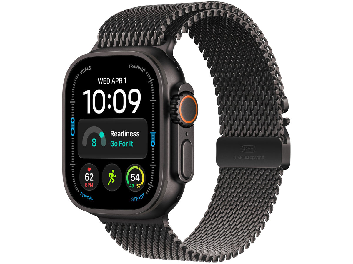 Apple Watch Ultra 4 GPS + Cellular - Milanese Loop, Black Titanium, Medium