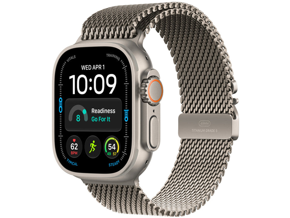 Apple Watch Ultra 4 GPS + Cellular - Milanese Loop, Natural Titanium, Medium