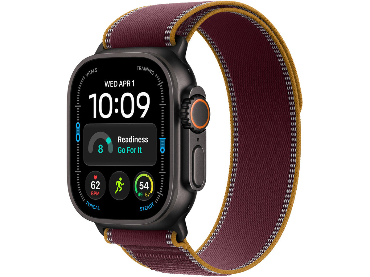 Apple Watch Ultra 4 GPS + Cellular - Black, Trail Loop, Burgundy, S/M