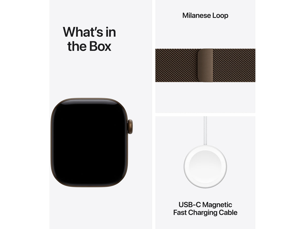 Apple Watch Series 12 42mm - GPS + Cellular - Aluminum, Dark Bronze, Milanese Loop, M/L