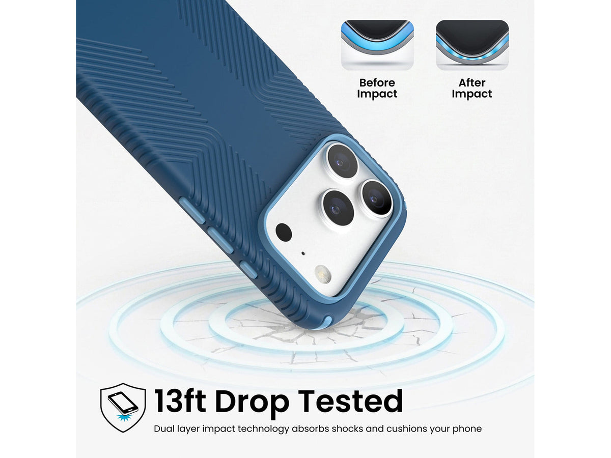 Speck Presidio2 Grip MagSafe Apple iPhone 18 Pro Case,  Deep Sea