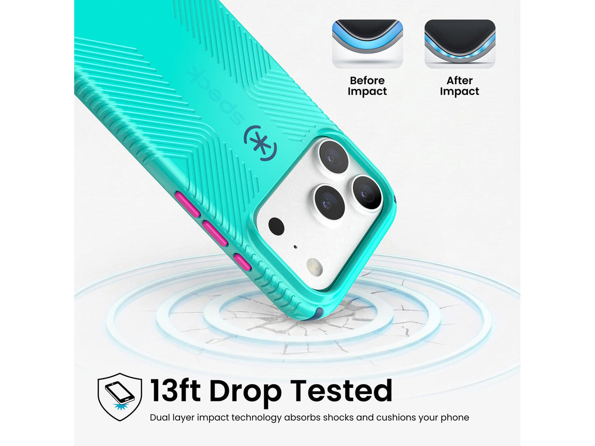 Speck CandyShell Icon MagSafe Apple iPhone 18 Pro Case, Blue Rasberry