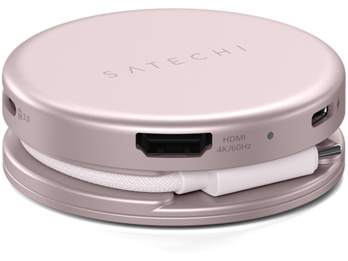 Satechi OntheGo 5-in-1 Multiport Adapter, Blush