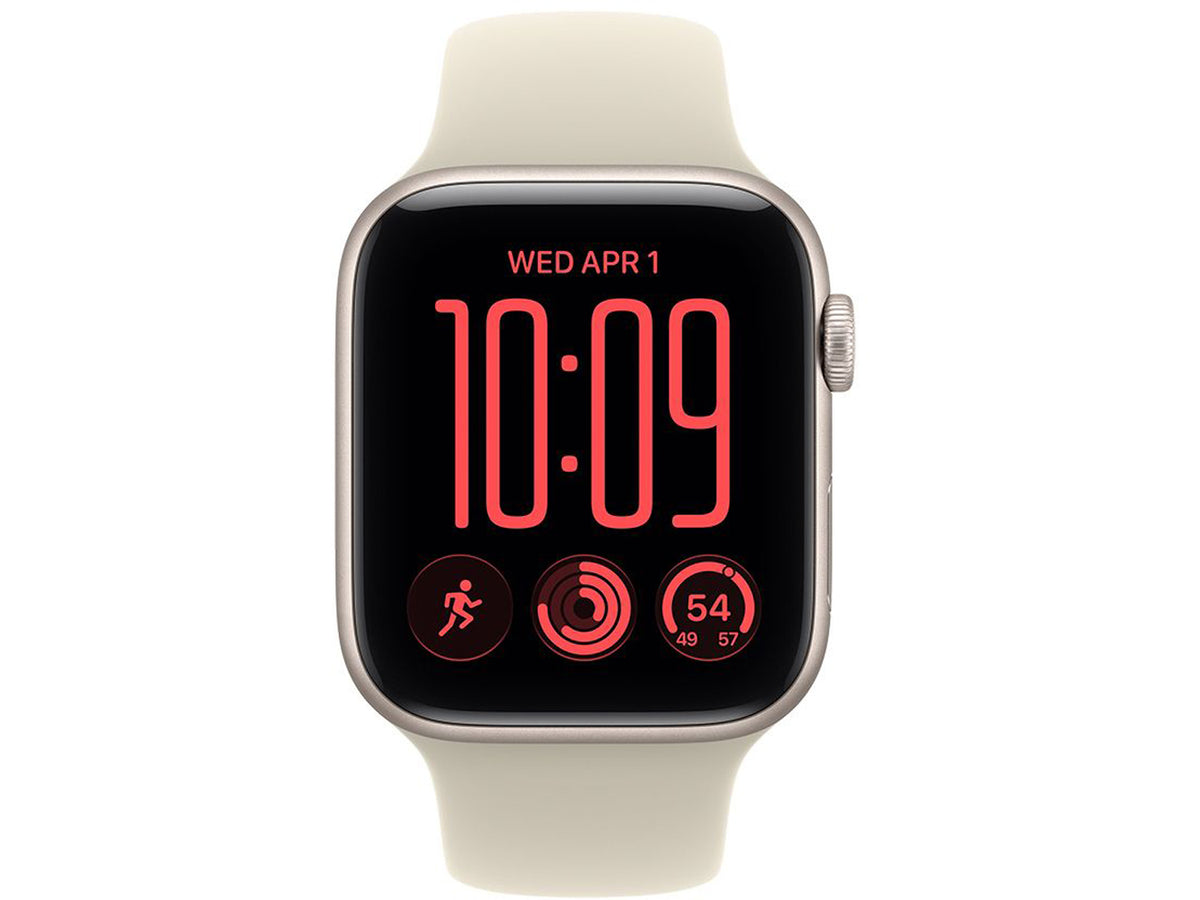 Apple Watch SE 3 44 mm GPS - Starlight Aluminium Case with Sand Sport Band - M/L