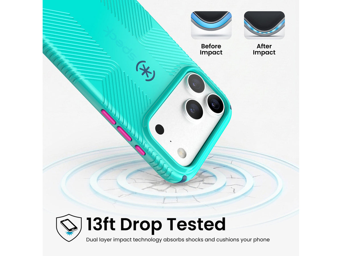 Speck CandyShell Icon MagSafe Apple iPhone 18 Pro Max Case, Blue Rasberry